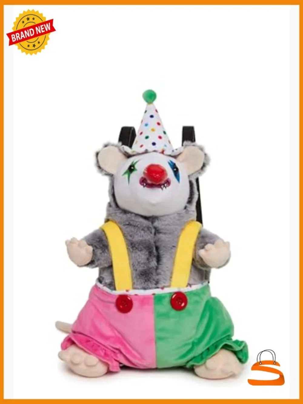Possum Star Plush Backpack - Furry Adjustable Daypack